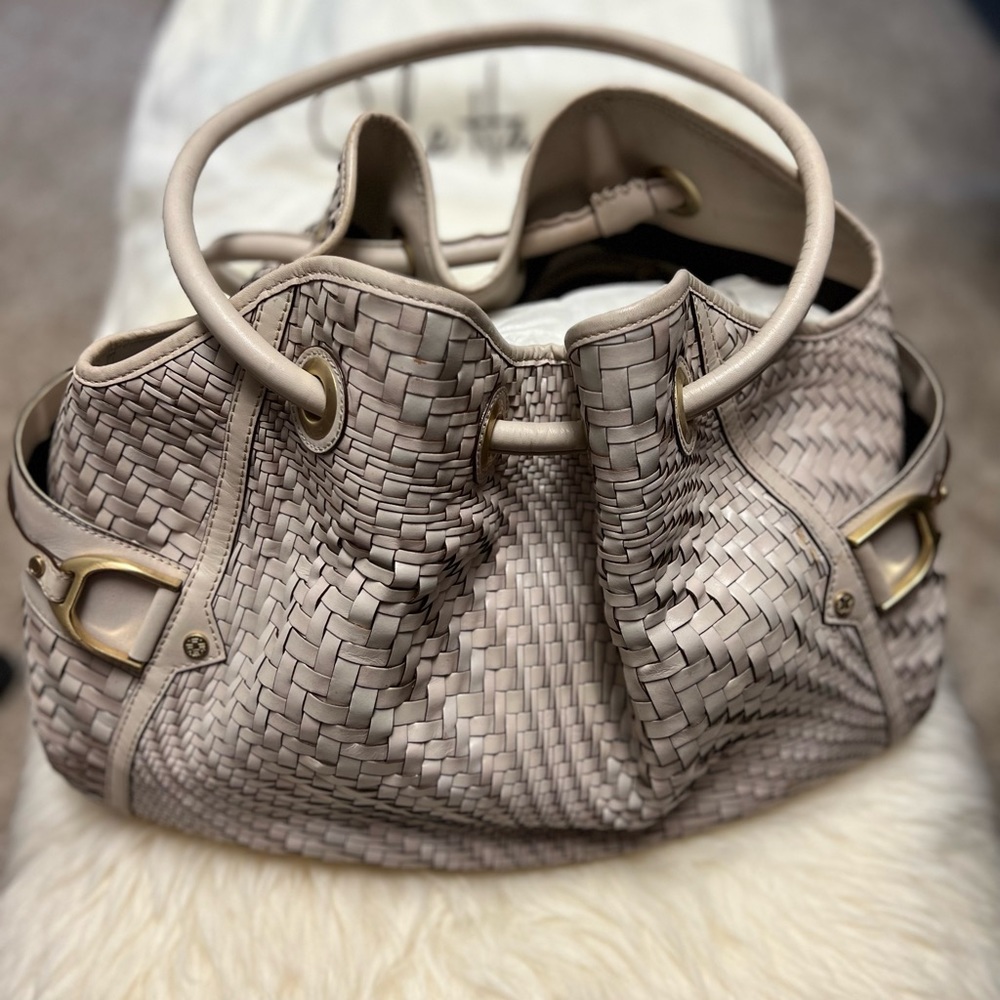 Cole Haan Genevieve woven Denny Satchel